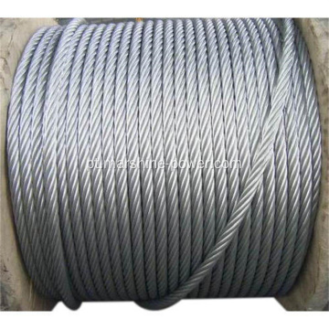 Alta qualidade 6x19 Galvanzied Bright Steel Wire Rope